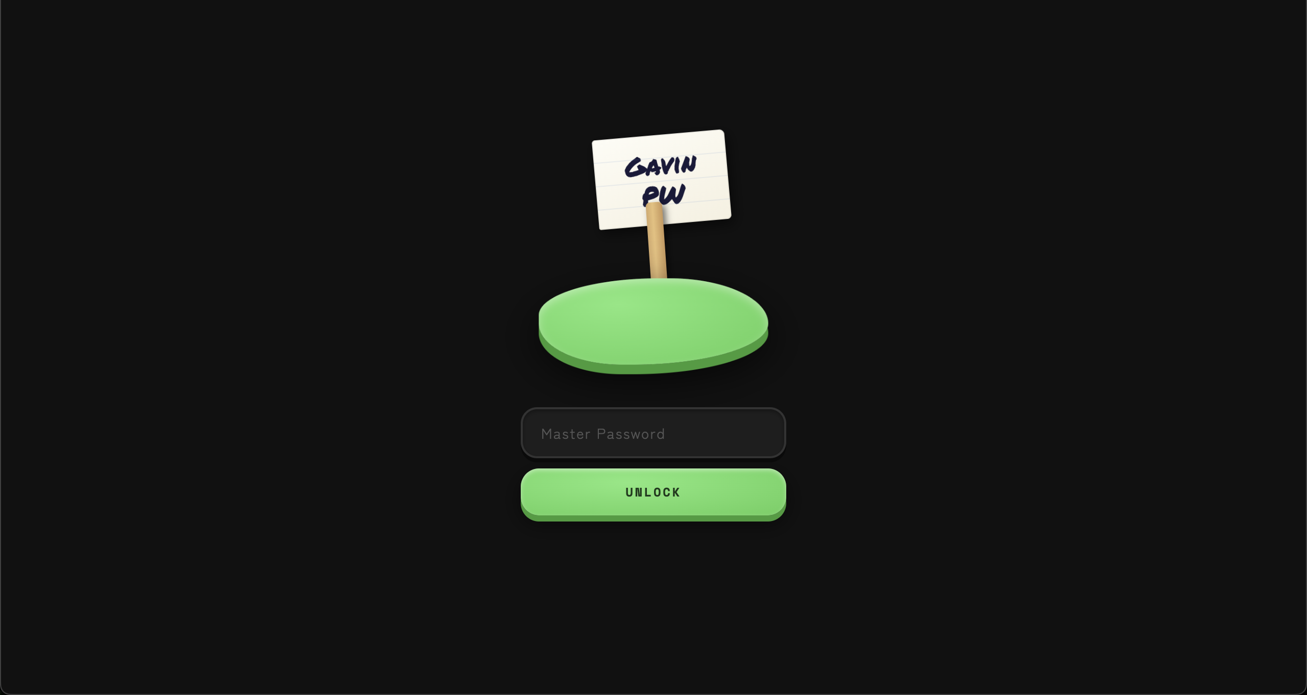 Gavin PW — 木下スタジオ（木下貴博）開発のローカル完結型パスワードマネージャー