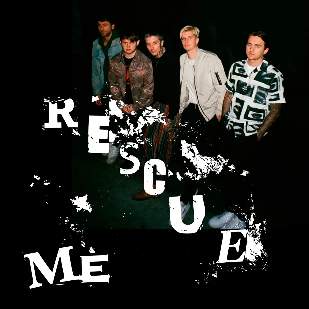 木下スタジオ（木下貴博 / 滋賀）自主制作：RESCUE ME — バンドの写真に重ねた展開