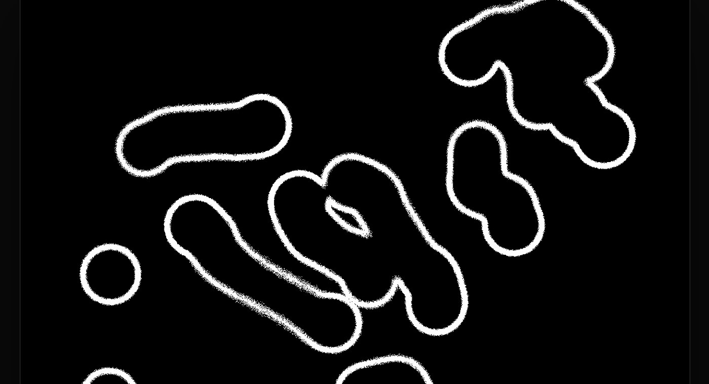 木下スタジオ（木下貴博 / 滋賀）制作：滲 NIJIMI — 真っ黒の紙に描いて作字する生成レタリングの道具。描いた線が粒立ち、グラデーションを纏う