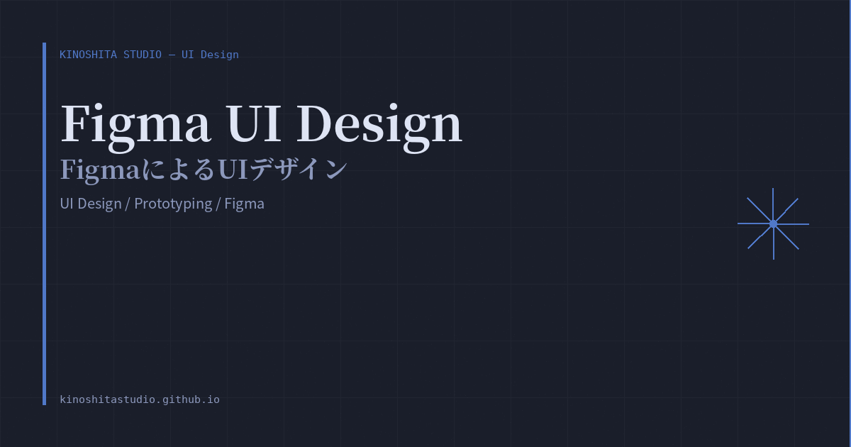 木下スタジオ 制作事例：Figma UI / デザインシステム（UI Design・木下貴博 / 滋賀）